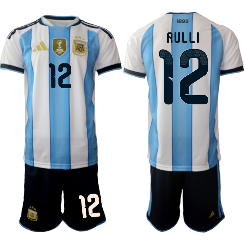 Men Argentina Long sleeve home 017 style 2026 World Cup Soccer jersey